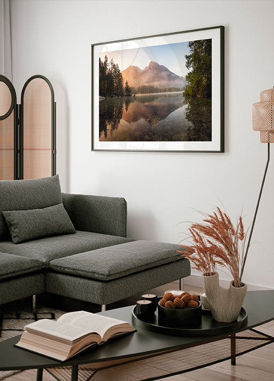 Poster mit leuchtendem Nebel