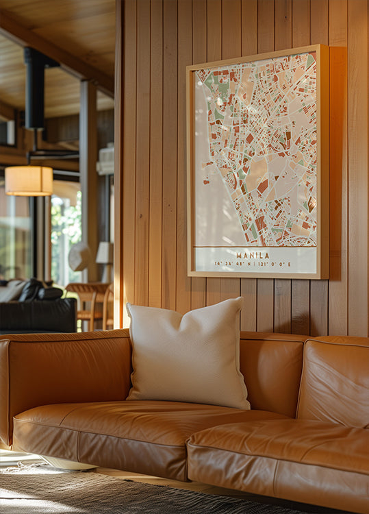 Black Maps Erdtöne 46 Poster