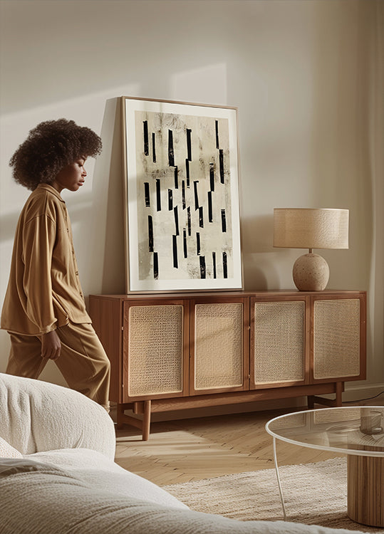 Poster mit minimalen Linien