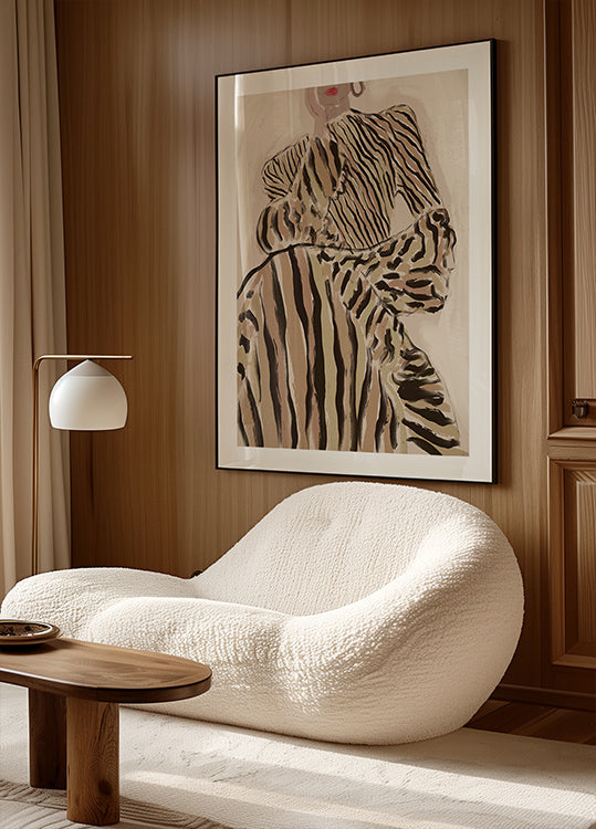 Zebra-Eleganz-Poster