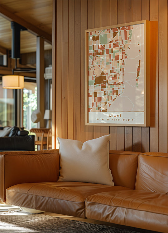 Black Maps Erdtöne 53 Poster