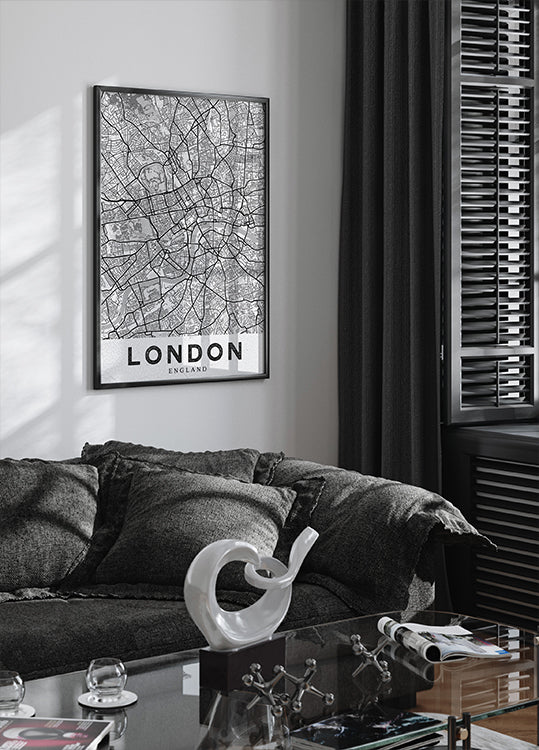 Weißes Londoner Poster