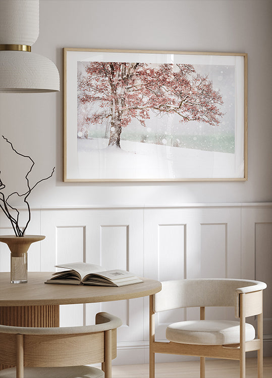 Snow at the lake Plakat