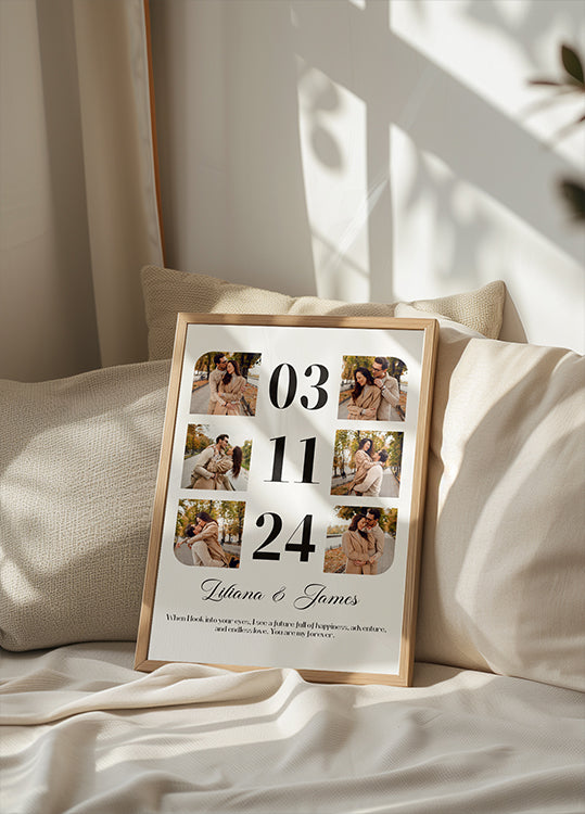 Mein Fotocollage-Poster für das erste Jahr