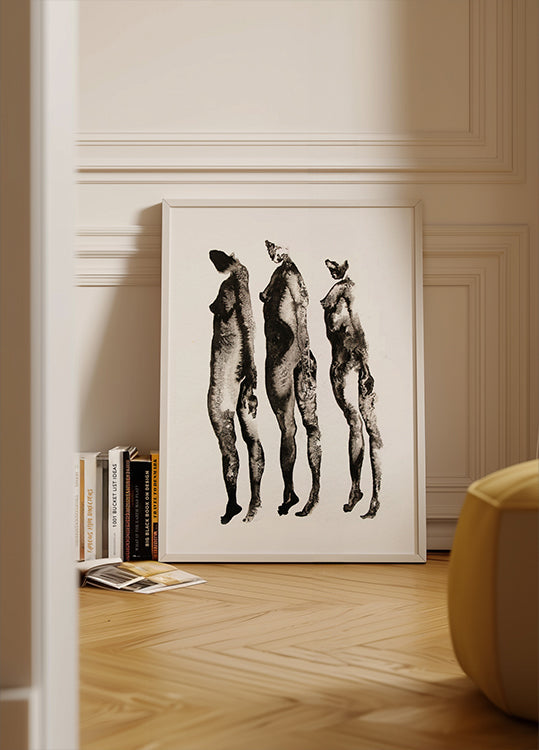 Figurenstudie 3x