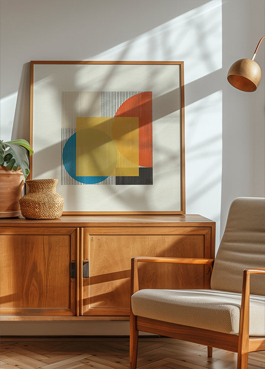 Geometrisches Harmonie-Poster