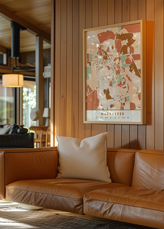 Black Maps Erdtöne 47 Poster