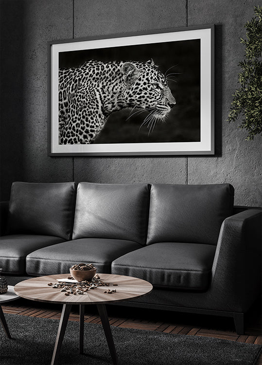 Leopard-Nahaufnahme-Poster
