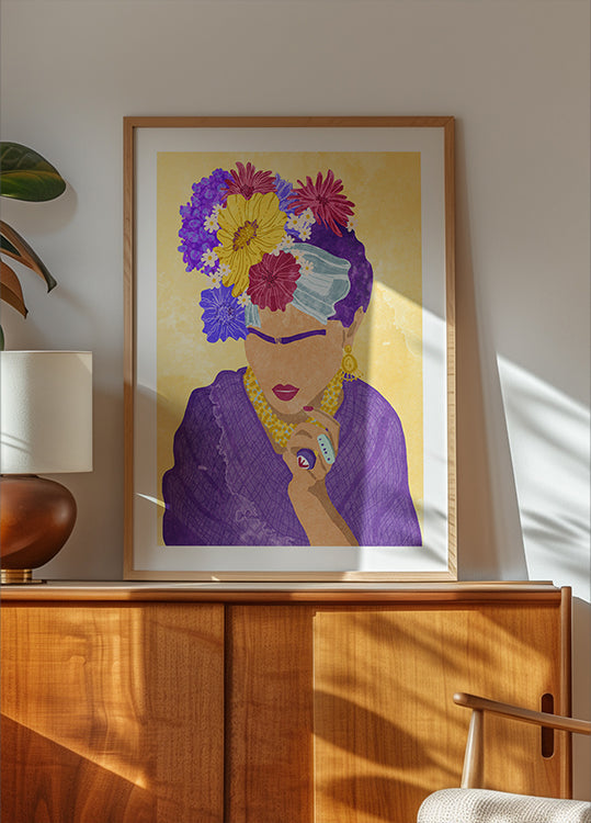 Frida und Blumen