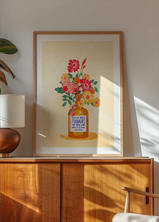 Immer Blumen Poster