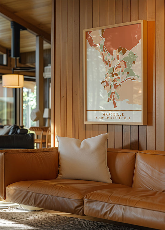 Black Maps Erdtöne 48 Poster