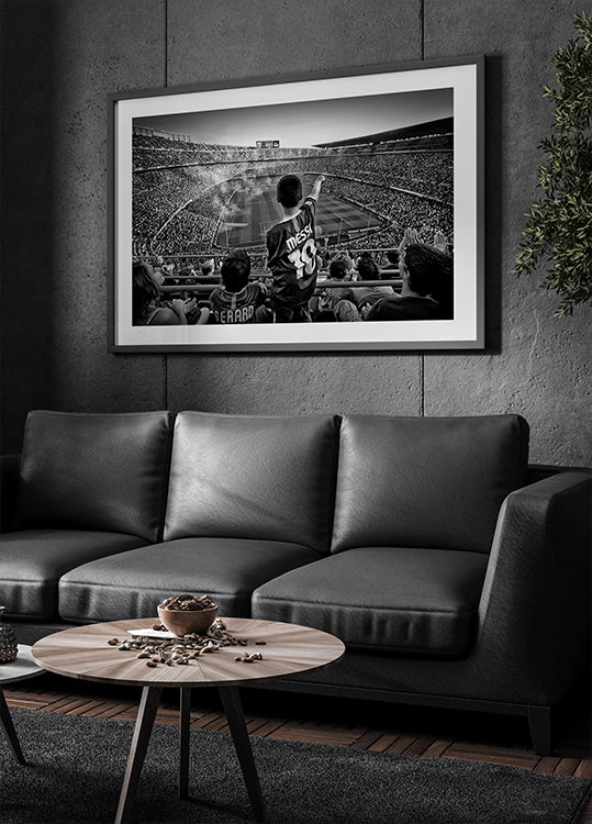 Kathedrale des Fußballplakats