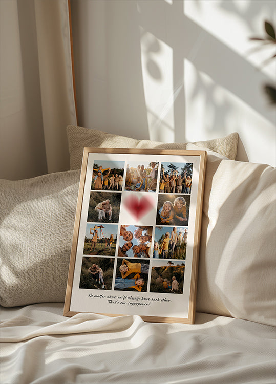 Mein Fotocollage-Poster für das erste Jahr