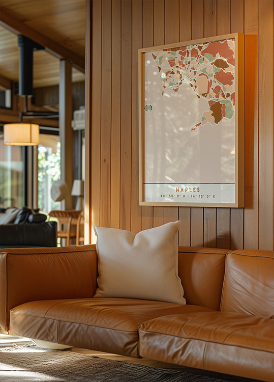 Black Maps Erdtöne 58 Poster