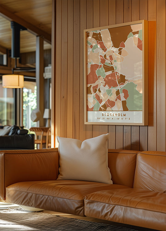 Black Maps Erdtöne 83 Poster