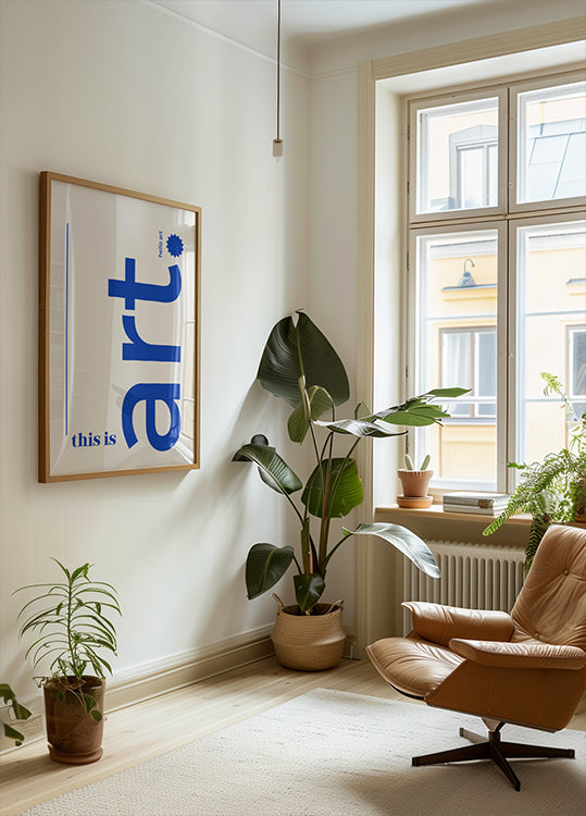 Hallo mutiges Typografie-Poster