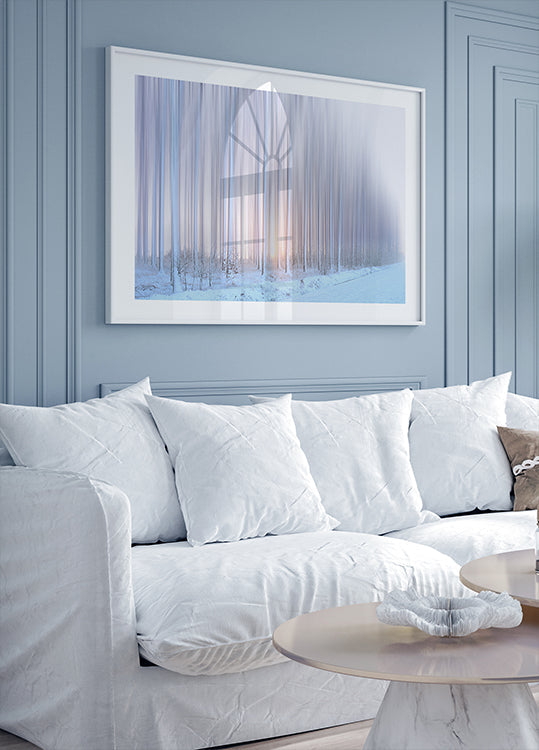 Poster „Ein Vorhang aus Bäumen“.