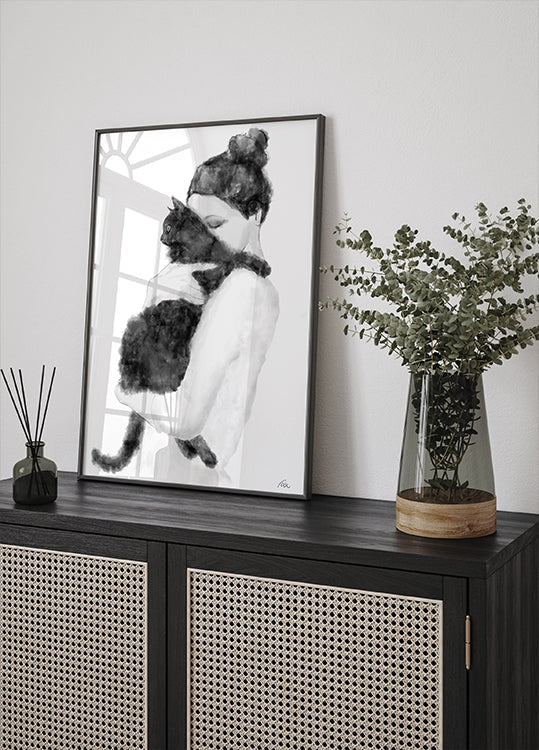 Katzenliebhaber-Poster