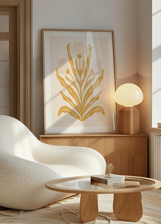 Symmetrische Pastellblumen