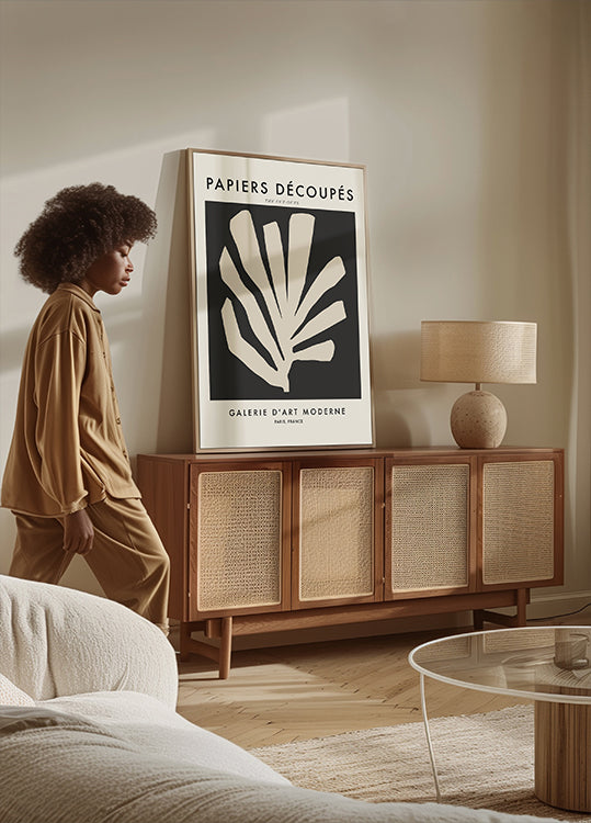 Silhouette-Blätter-Poster