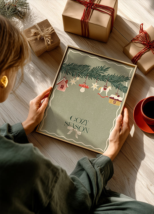 Toys on the Christmas tree Plakat - Posterbox