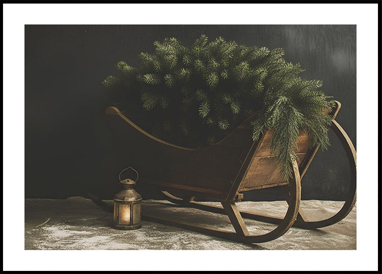 Christmas Sled Plakat - Posterbox
