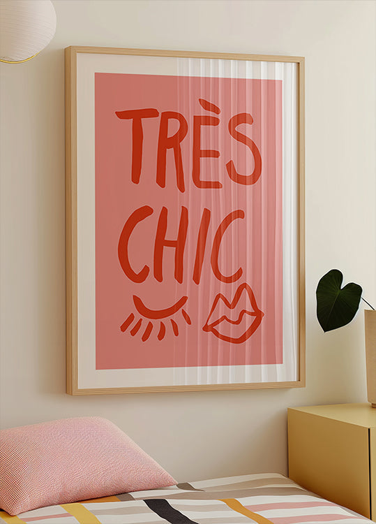 Très Chic Pink Plakat - Posterbox