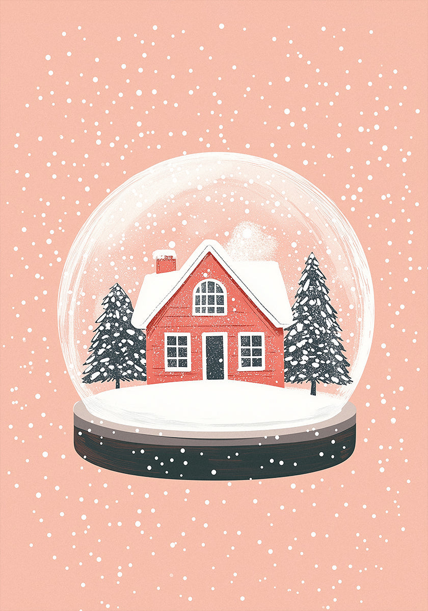 Christmas Ornament Glass Illustration Plakat - Posterbox
