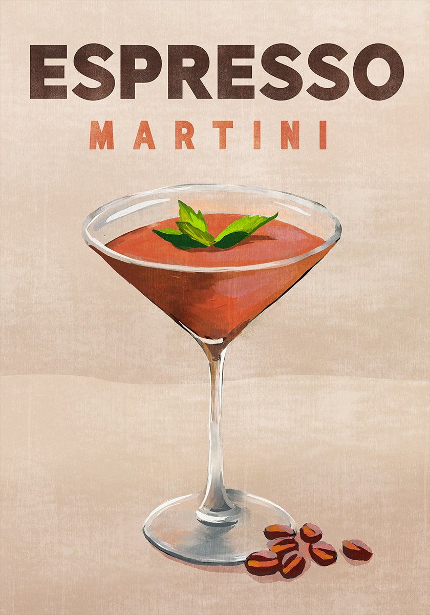 Espresso-Martini-Cocktail-Bar-Dekor-Poster