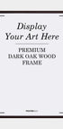 Premium Wood frame Nielsen Dark Oak - Posterbox