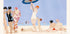 Au Lido Vintage French Beach Scene Illustration, George Barbier 1920 Plakat - Posterbox.dk