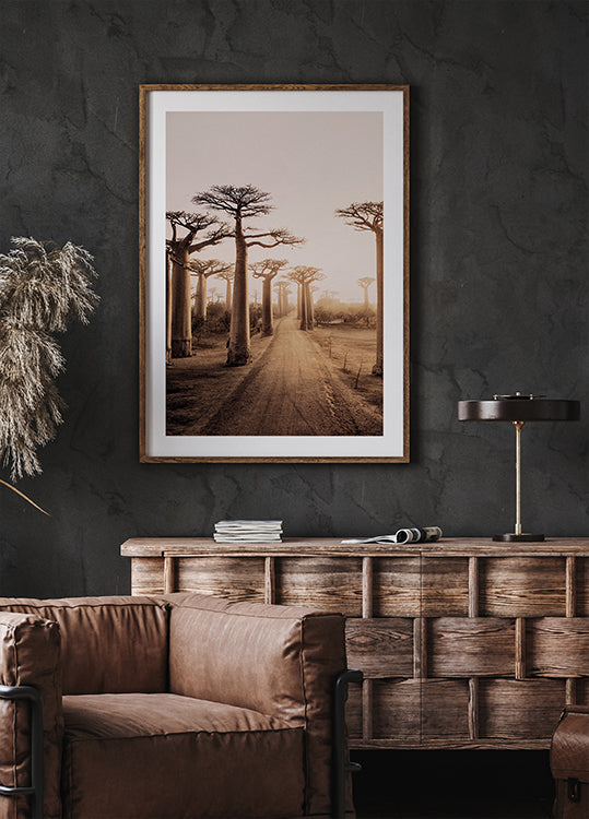 Baobab Trees at Sunset Plakat - Posterbox.dk