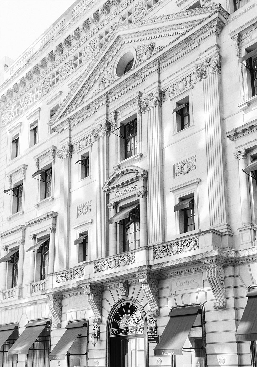 Cartier New York Boutique Black & White Plakat - Posterbox