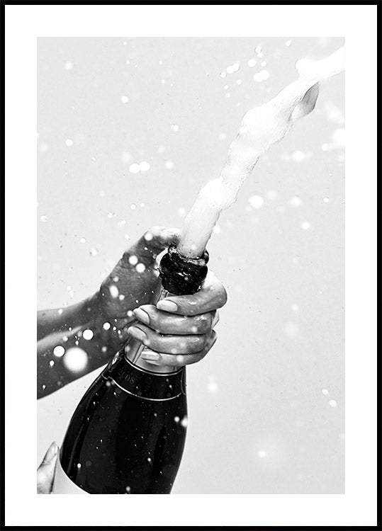 Champagne Bottle Plakat - Posterbox.dk