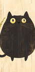 Chubby Cat Curiosity, Whimsical Feline Art Plakat - Posterbox.dk