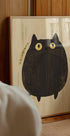 Chubby Cat Curiosity, Whimsical Feline Art Plakat - Posterbox.dk