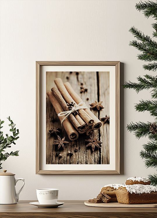 Cinnamon Sticks with Star Anise Plakat - Posterbox.dk