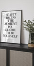 Coco Chanel - Beauty Begins Plakat - Posterbox.dk