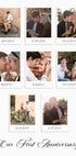 Couple Polaroid Memories, 8 Photo Collage Plakat - Posterbox.dk