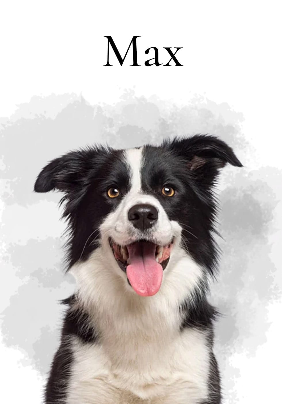 Custom Dog Portrait Plakat - Posterbox.dk