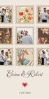 Elegant Wedding Photo Collage Personalized Plakat - Posterbox