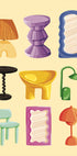 Fashionable Furniture Set Plakat - Posterbox.dk