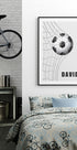 Football, Personalized Name Print Plakat - Posterbox.dk