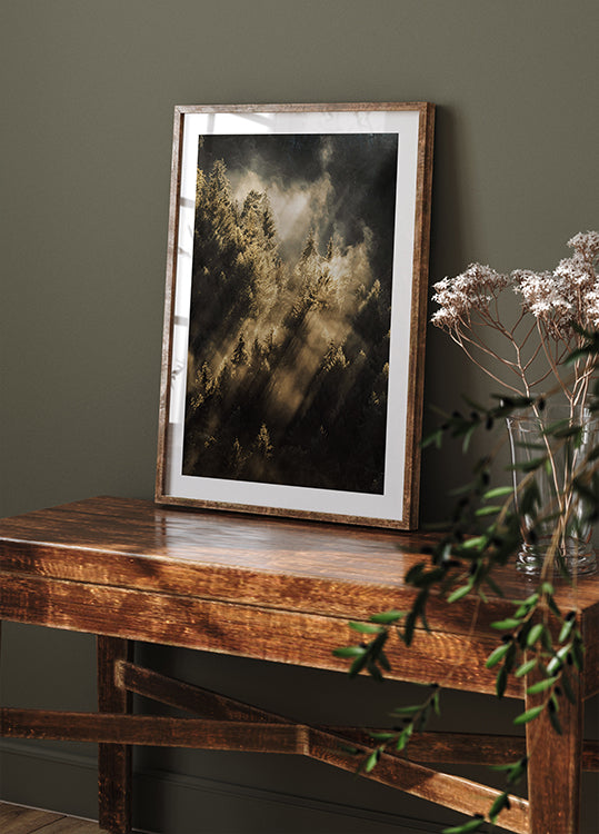 Forest at Sunrise Plakat - Posterbox.dk