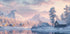 Frosty Morning in the Village Plakat - Posterbox.dk