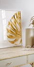 Gold Monstera Leaf Plakat - Posterbox.dk