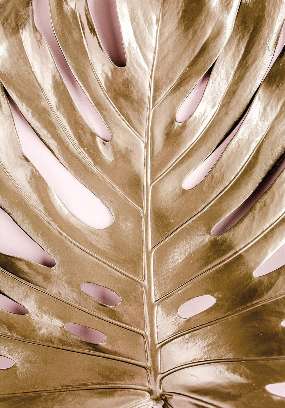 Golden Monstera №3 Plakat - Posterbox.dk