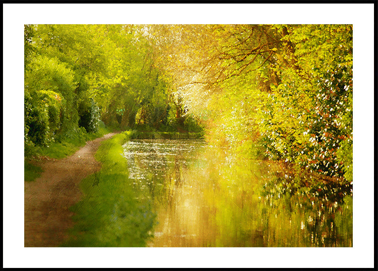 Golden River Path Plakat - Posterbox