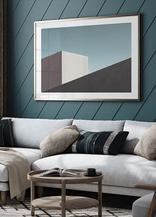 Modern Architecture, Minimal Concrete Geometry Plakat - Posterbox.dk