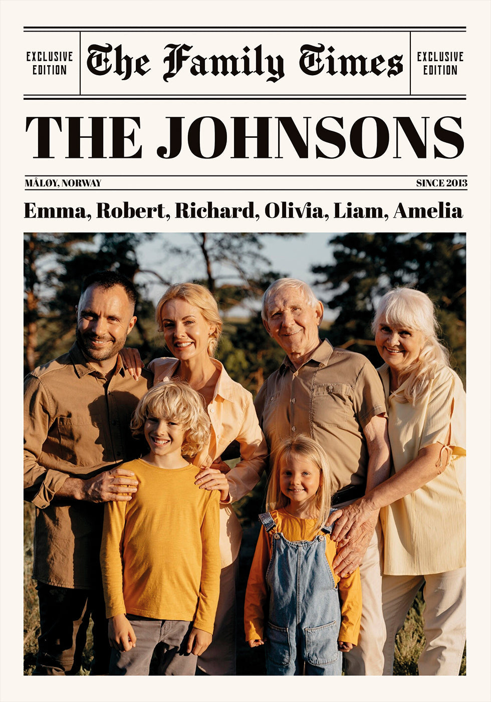 Newspaper Photo Personal - Posterbox